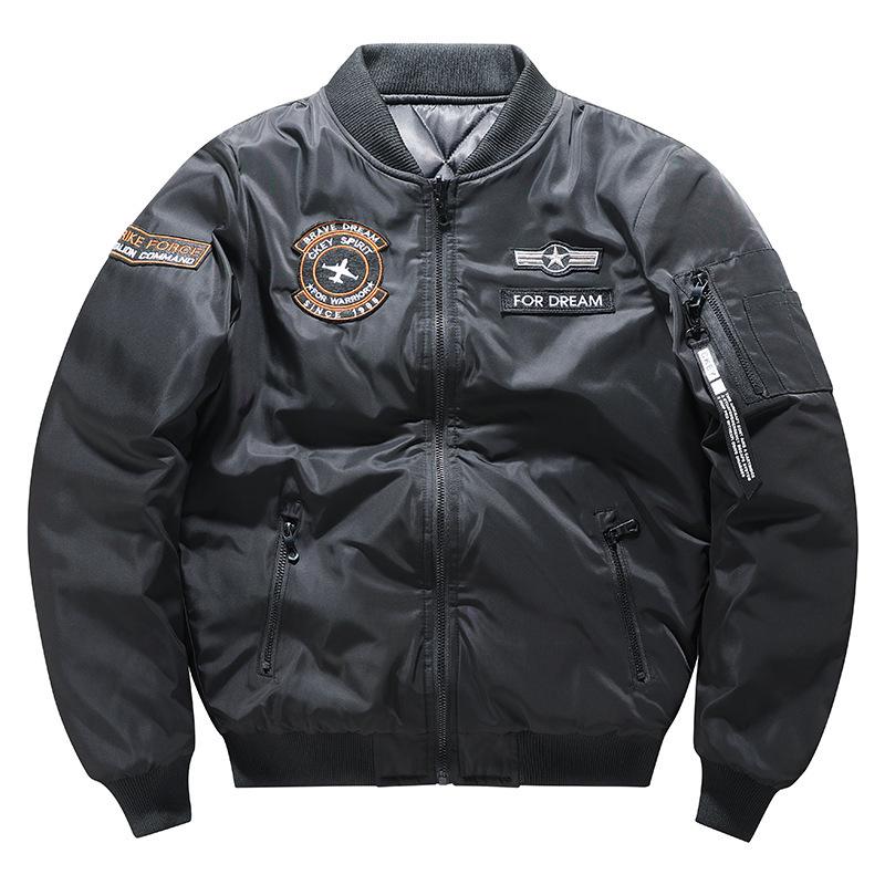 Мужская куртка Cross-Border MA-1 Flight Jacket - новая повседневная вышитая модная бейсбольная куртка с воротником