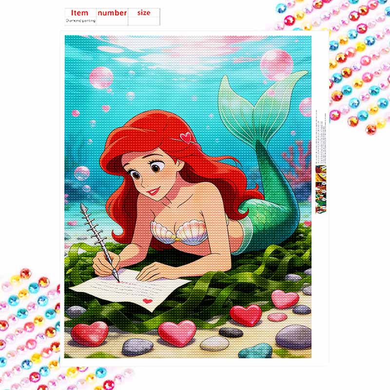 Disney Набор для алмазной мозаики Классический стиль Русалочки Ариэль Декор для дома Поделка Идеальная идея для подарка Алмазное искусство
