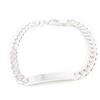 [H3403] - Silver Curb Chain 'Identity' 20 Cm 6 Mm