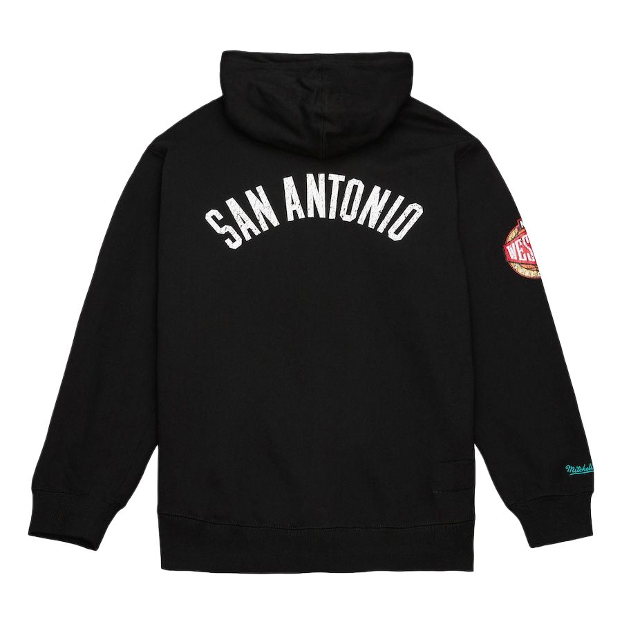 Mitchell & Ness x NBA Сан-Антонио Спёрс Командный свитшот OG Мужской Черный FPHD5524-SASYYPPPBLCK