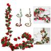 2.5 Meters Long Artificial Flowers Vine Rose DIY Wedding Decoration Wall Hanging Garland Rose DIY Wedding Decoration