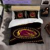 Brisbane Broncos Pattern Microfiber 3Pcs Bedding Set Decor Duvet Cover Set For Bedroom Home Use