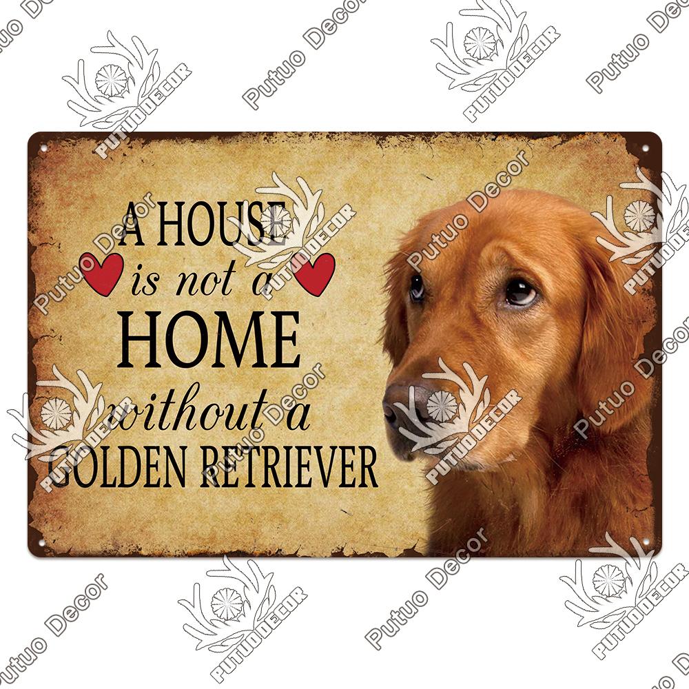 Декор Собака Винтаж Жестяные Знаки Доска Металлическая Пластина Настенное Искусство Украшения Для Дома Гостиная Человек Пещера Кафе Ферма Ретро Плакат