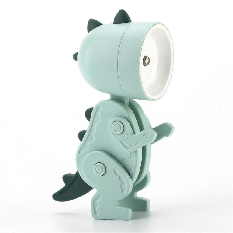 Новейшие креативные светодиодные ночники, складные настольные лампы в виде мультяшных животных, милые светильники для домашних животных, лампы для защиты глаз в форме динозавра