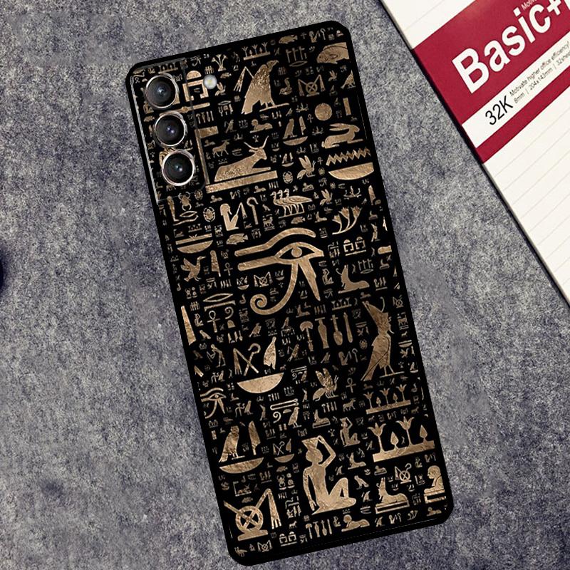 Священный Глаз Гора Египет Фреска Чехол Для Samsung Galaxy S24 Ultra S23 S22 S20 S21 FE S8 S9 S10 Plus Note 10 20 Ultra Чехол