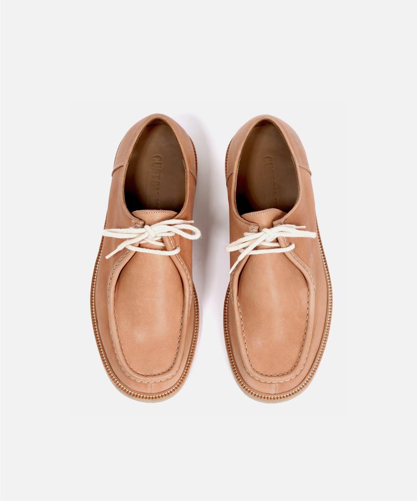 Custommood Cadiz Vegetable Tyrolean Derby Shoes (Indy Peach)