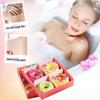 Donut Bath Salt Ball Set Cleansing Shower Deep Cleansing Multiple Natural Plants Mild Texture Hypoallergenic Suitable for All Skin Types