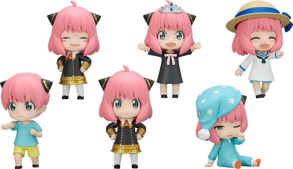 Nendoroid Surprise Anya Collection Пластиковые раскрашенные фигурки Коробка из 6 штук SPY×FAMILY Без масштаба