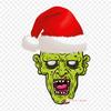 Cartoon Zombie Head Royalty Free Drawing Iron On Heat Transfer Printing Vinyl Patches Sticker for Clothes DIY Appliques Washable Patches