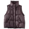 Fashion down vest women's 2024 autumn and winter stand-up collar lightweight thickened vest outer wear loose vest tide