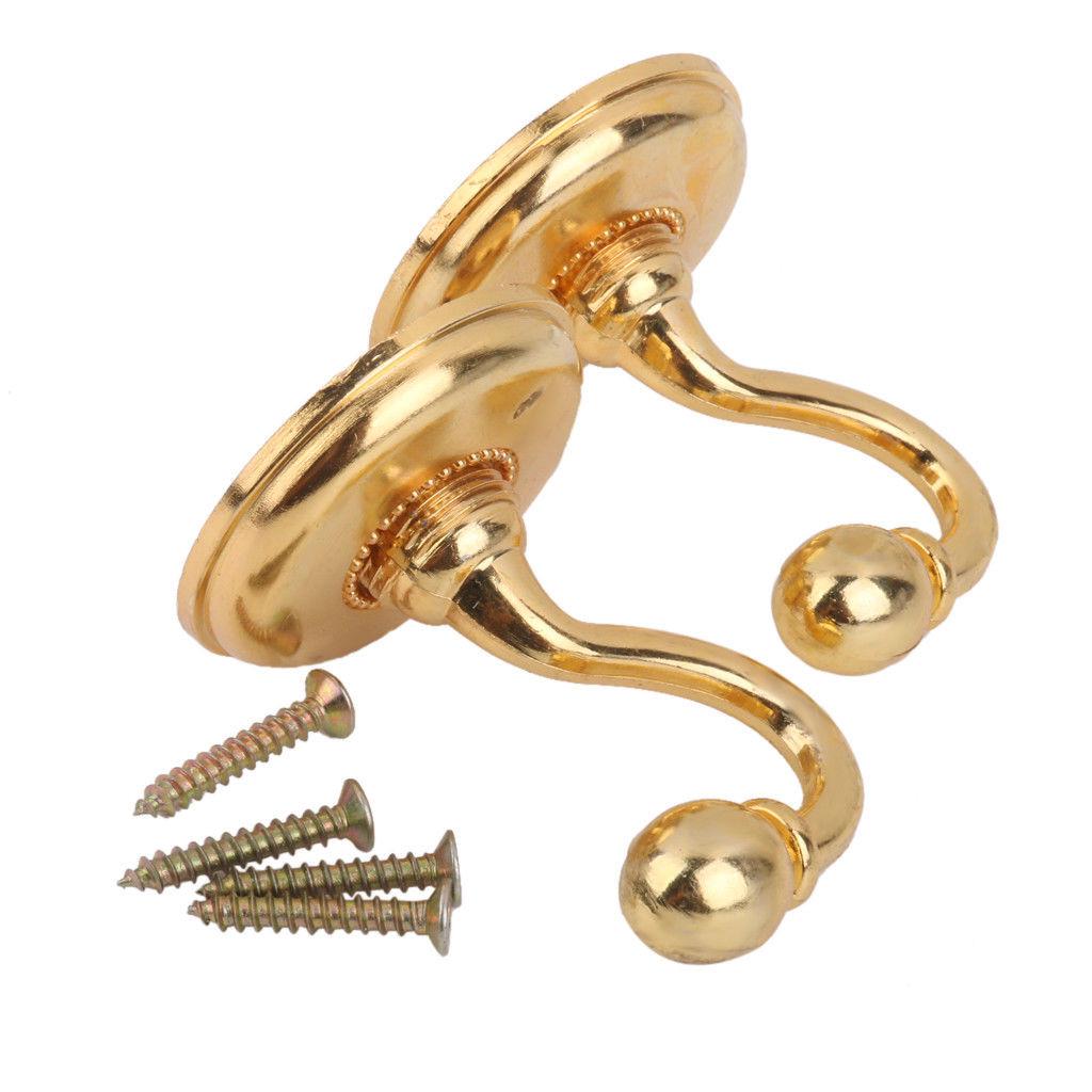 2x металлические крючки для крепления занавесок на стену, держатель для вешалок, крючки для оконных штор