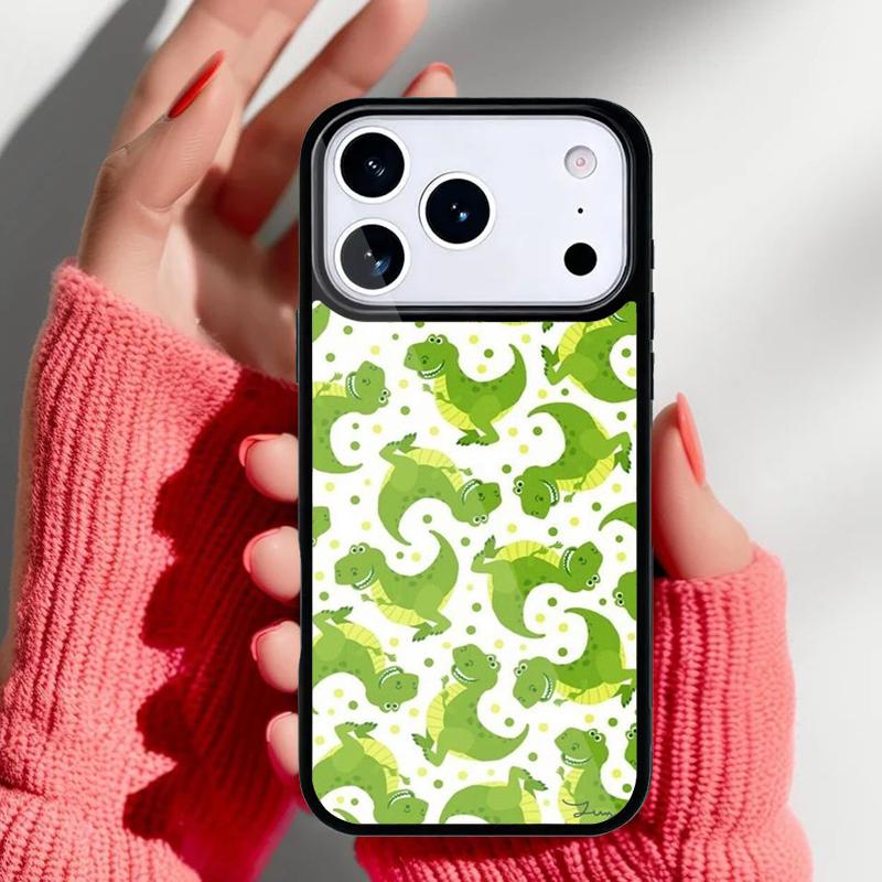 Cute Dinosaur Baby Phone Case for iPhone 17 16 15 14 13 Pro Max Back Cover for 12 11 Pro Coque