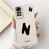 Чехол для Xiaomi Redmi Note 11S 4G Милые буквы Мягкий силикон Ударопрочный чехол для телефона Для Redmi Note 11 Pro Plus Note11 4G Funda