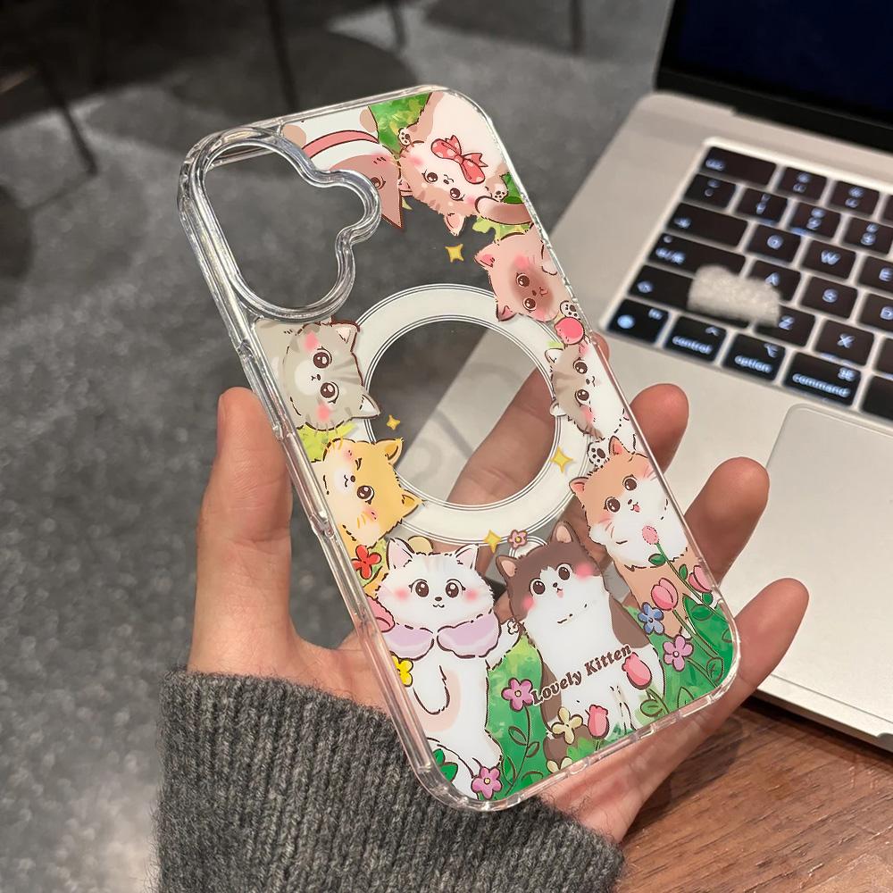Магнитный чехол для телефона для iPhone 11 12 13 iPhone 13 14 15 Pro 15 16 Pro Max Samsung A15 A16 A25 A26 A55 A56 S25 S24 S22 S23 Ultra S25 Edge