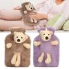 Hot Water Bag Multifunctional 1000ml Capacity Wide Mouth Cute Cartoon Hot Water Bottle for Homes Off