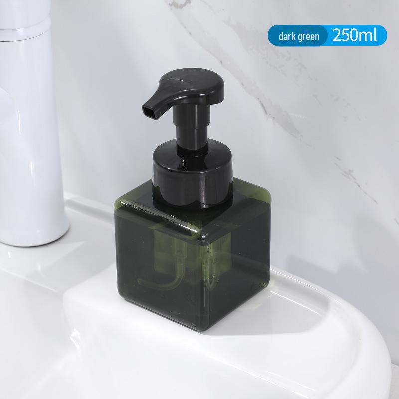 Портативный квадратный флакон-дозатор для пенящегося мыла и шампуня для рук