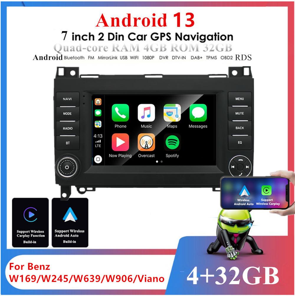 Автомагнитола Mercedes A/B/Vito/Sprinter 04-14 - 7" Android 13