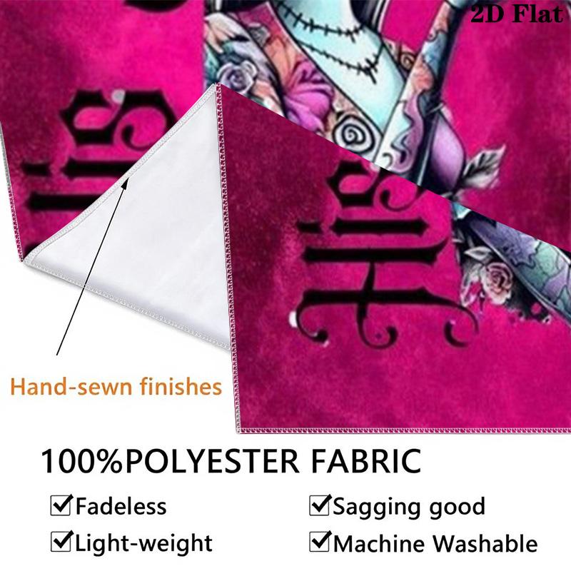 Jack & Sally Wall Tapestry Aesthetic Wall Hanging Printed Fabric Blanket Decorative Tapestries for Bedroom Living Room Home Decor