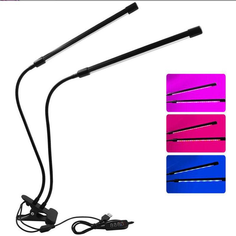 USB LED Grow Light Timed Full Spectre For Plants Tent Greenhouse Hydroponics Planting System 9 Dimmable Flower Clip Phyto Lamp