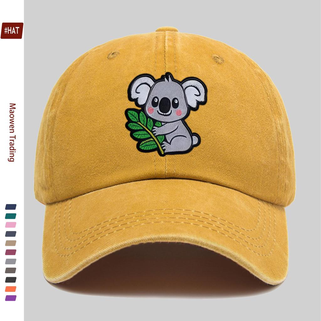 pc Cute Koala Print Baseball Cap Fashionable Casual Design Sun Hat Home Leisure Decorative Hat Comfortable and Lightweight P