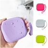 Morandi Color Silicone Coin Purse Square Lipstick Pouch Cute Earphone Bag  Daily