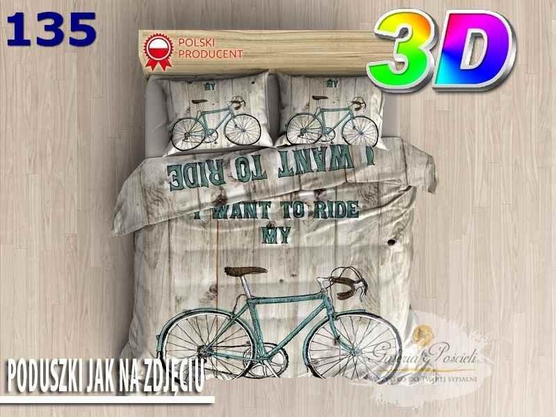 3D cotton satin bedding 160x200cm BIKE