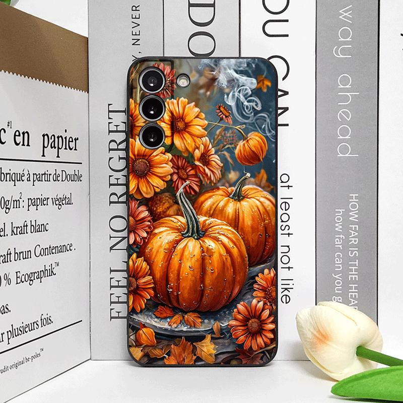Ретро Чехол для телефона с тыквой и кленовым листом для Honor Huawei 200 Lite 100 400 PRO 80 90 70 X9 X8 Magic 7 6 Lite 5 Pro Мягкий чехол