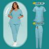 Nurse Uniform Medical Uniforms Nursing Scrubs Set Hospital Doctor Workwear Surgery Suit Spa Top Pants Clinical Dentist Work Wear