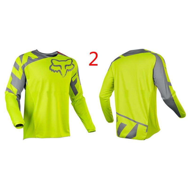 FOX Motocross Riding Shirt Long Sleeve Quick Dry Breathable Jersey Off-Road Motorcycle Cycling Use