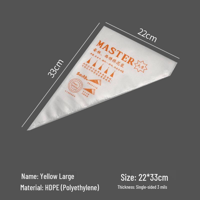 Food Grade Thickened Disposable Piping Bags for Icing, Cake Decorating, and Baby Food