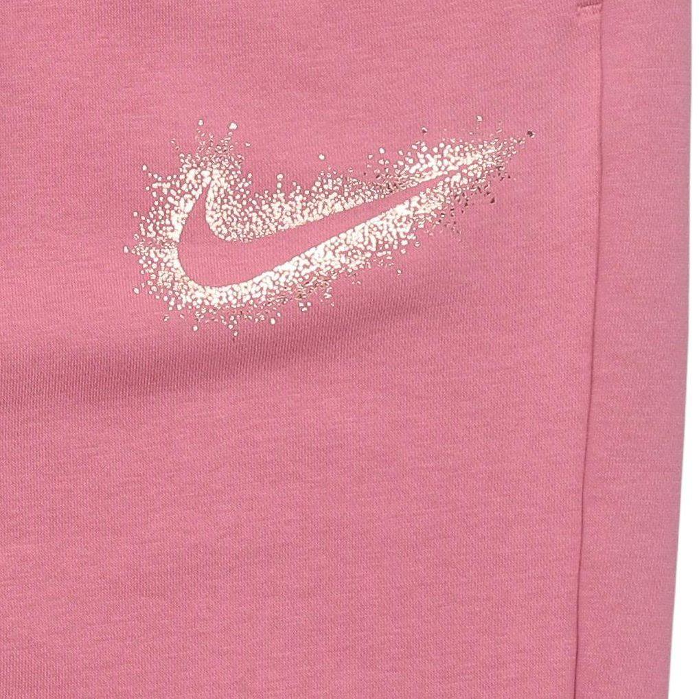 Nike Женские вязаные спортивные штаны розовые со средней манжетой DQ6768-667