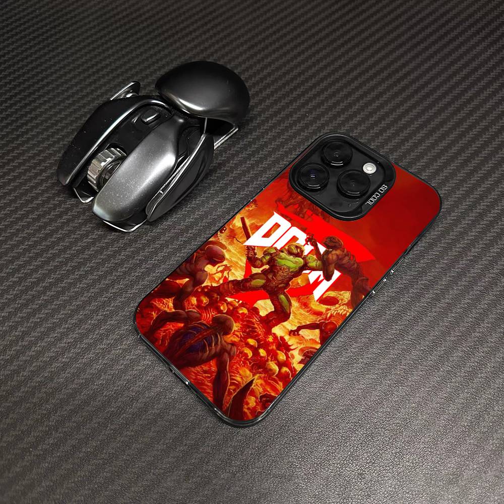 Классическая игра D-DOOM-E-EternalS Цветной Чехол Для Телефона Для IPhone 17 16 15 14 13 12 11 Pro Max Plus Pro Корпус