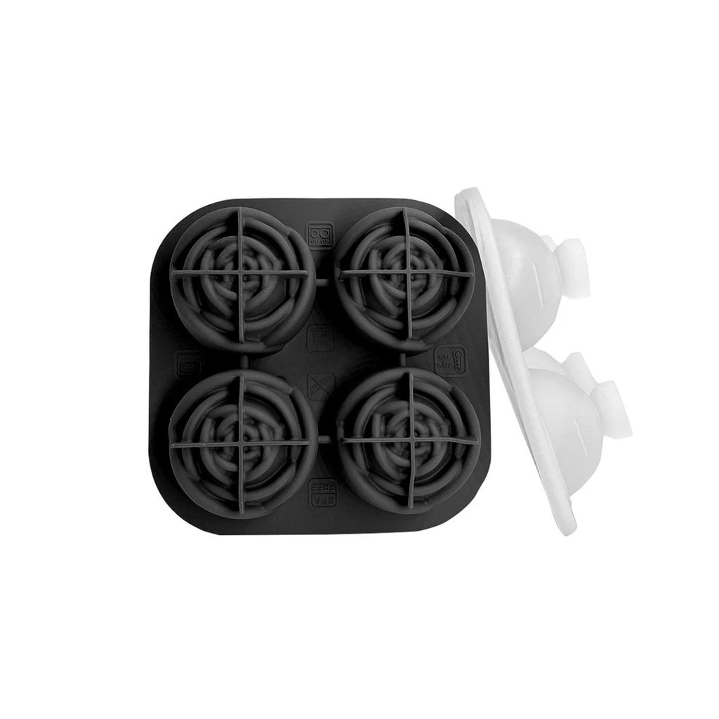 Leeseph Silicone Ice Cube Tray, Fun Shapes Whiskey Ice Mold, Reusable Ice Cube Ice Ball Tools for Cocktails Whiskey Brandy Drink
