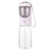 2 in 1 Portable Dog Water Bottle with Food Container, Leak Proof BPA Free Pet Dispenser, Travel Drinking Bowl for Walking Hiking