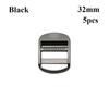 5pcs 3 Colors Slider Adjust Buckles Metal Bag Garment Metal Ladder Lock  DIY Backpack Straps