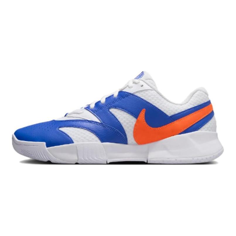 Nike Теннисные кроссовки Court Lite 4 с низким верхом, устойчивые к истиранию, унисекс, серые, синие, FD6574-106