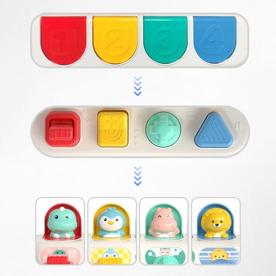 Baby Animal Puzzle Enlightenment Developmental Fun Memory Training Toy Pop-up Switch Box for Early Education