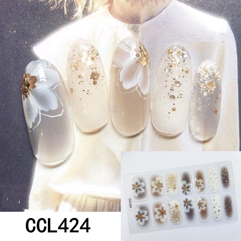 3D полоски для ногтей, художественные наклейки, полноразмерные обертывания для ногтей, польский маникюр, самоклеющийся декор, украшение