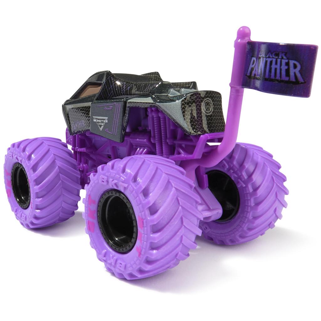 Monster Jam, Official Marvel Black Panther Monster Truck, Die-Cast Vehicle, 1:64 Scale, Superhero Kids Toy, for Boys Ages 3+