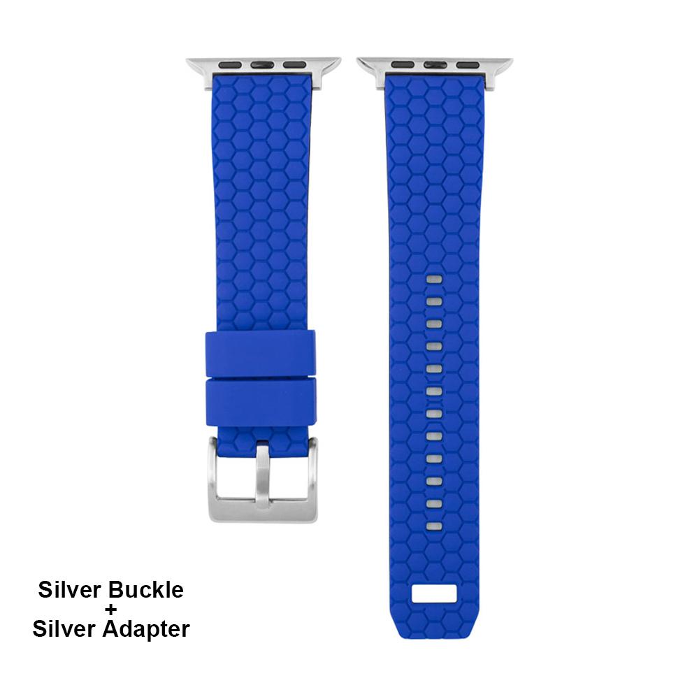 Силиконовый ремешок с сотовой текстурой для Apple Watch Band 45мм 44мм 41мм 40мм 42мм Браслет для iWatch Series 7 6 SE 5 4 3 Ремешок для часов