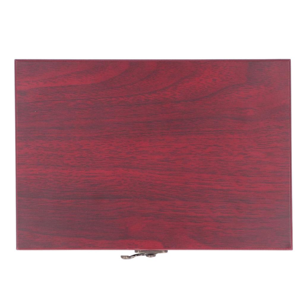 Coin Holder 50 Pieces Storage Vintage Wooden Coin Storage Box with Transparent Protective Case for