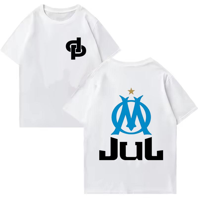 Rapper Jul DOR ET DE PLATINE Tshirt Unisex Women Clothing Fashion Hip Hop YK Shirt Vintage High Quality Cotton Short Sleeve Tops