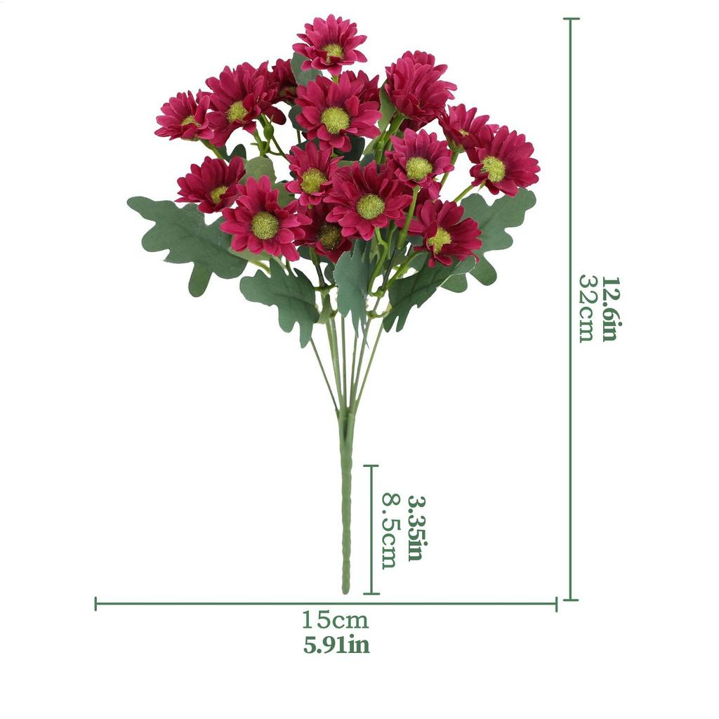 Маленькие искусственные цветы, искусственные шелковые ромашки, поддельные полевые цветы со стеблями для DIY, белые свадебные букеты, цветочные композиции для вечеринки