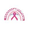 HX6F Health Awareness Pink Ribbon Brooch for Women's Day Festivities Alloy Lapel Pin