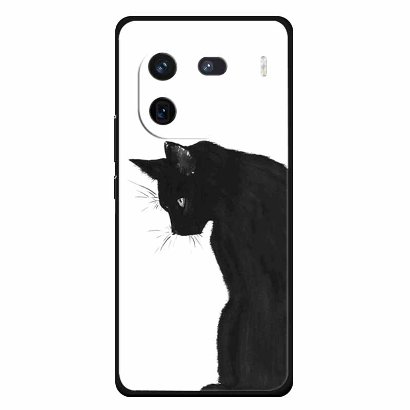 For Vivo Iqoo 12 Case Soft Silicone Cat Owl Fashion Back Covers for Vivo iQOO 12 Pro Cases Marble Shockproof Phone Shells Iqoo12