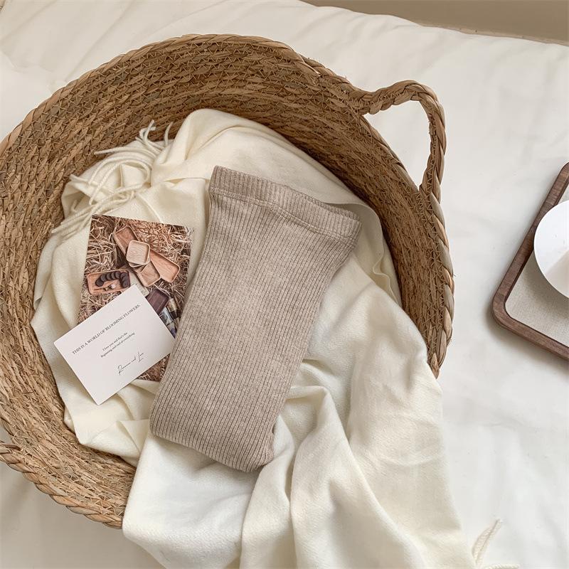 Шерстяные носки Простые вертикальные полоски Утягивающие колготки Теплые шерстяные леггинсы