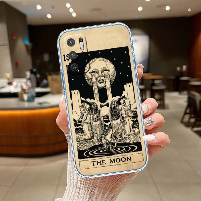 RE21 Divination Tarot Transparent Phone Case for Motorola Moto G40 G04 G05 One Ace Action  Fusion + Plus Hyper Macro Vision Zoom