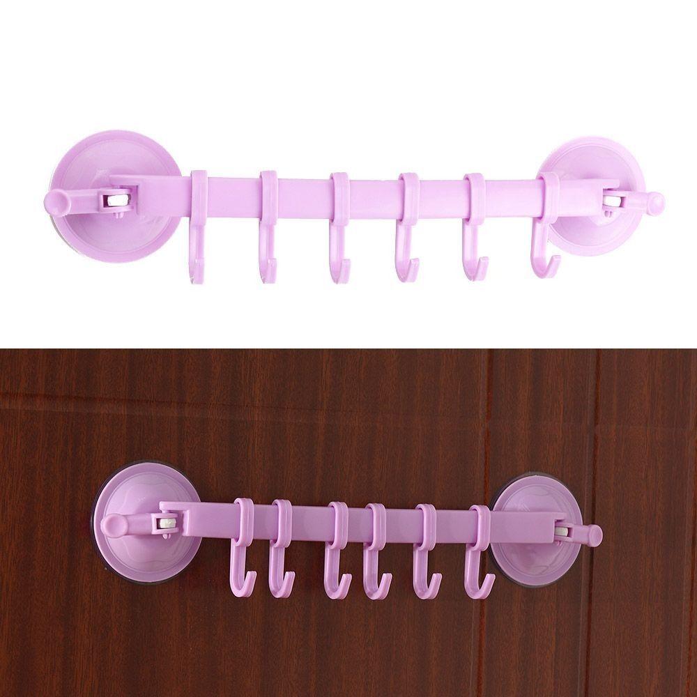 Bathroom Kitchen Vacuum Sucker Adjustable Wall-mounted Storage Holders Hanger Adjustable Hook Hooks