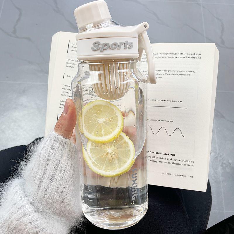 Large Capacity Sports Water Bottle - Plastic Cup for Men, Women & Students - Ideal for Summer, Fitness & Outdoor Activities, Portable & Durable Kettle