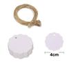 100Pcs Gift Tag with 20m Jute Twine Round/Heart/Rectangle Shaped Blank Design DIY Thick Wedding Thanksgiving Christmas Craft Tag Party Favors